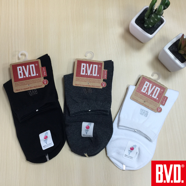 BVD 1/2細針少女襪- 10雙組(BW303)台灣製造
