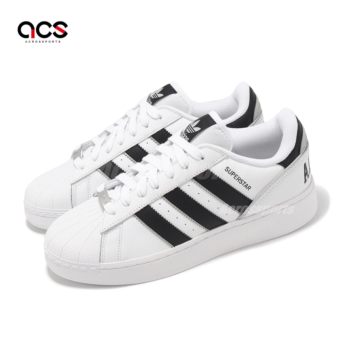 adidas 休閒鞋Superstar XLG T 男鞋女鞋白黑厚底曾哥貝殼頭情侶鞋愛迪