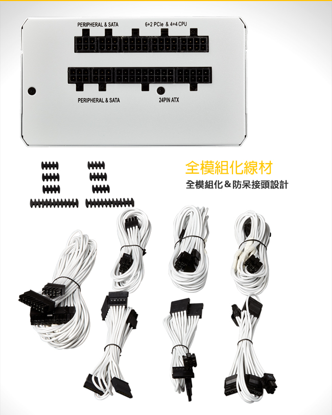 CORSAIR海盜船RM750x/白80Plus金牌電源供應器| 701W以上| Yahoo奇摩