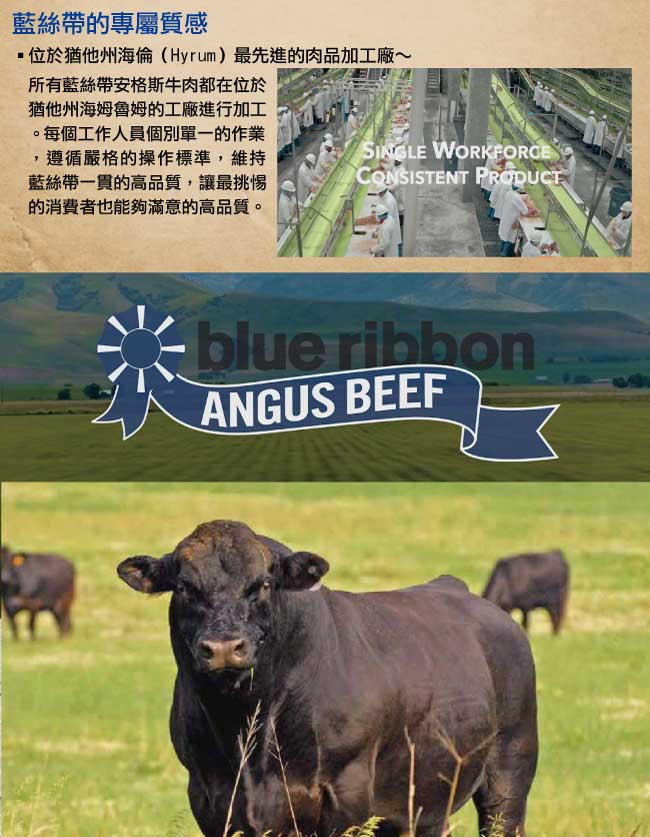 豪鮮牛肉 藍絲帶黑安格斯PRIME凝脂嫩肩牛排20片(100g±10%片)