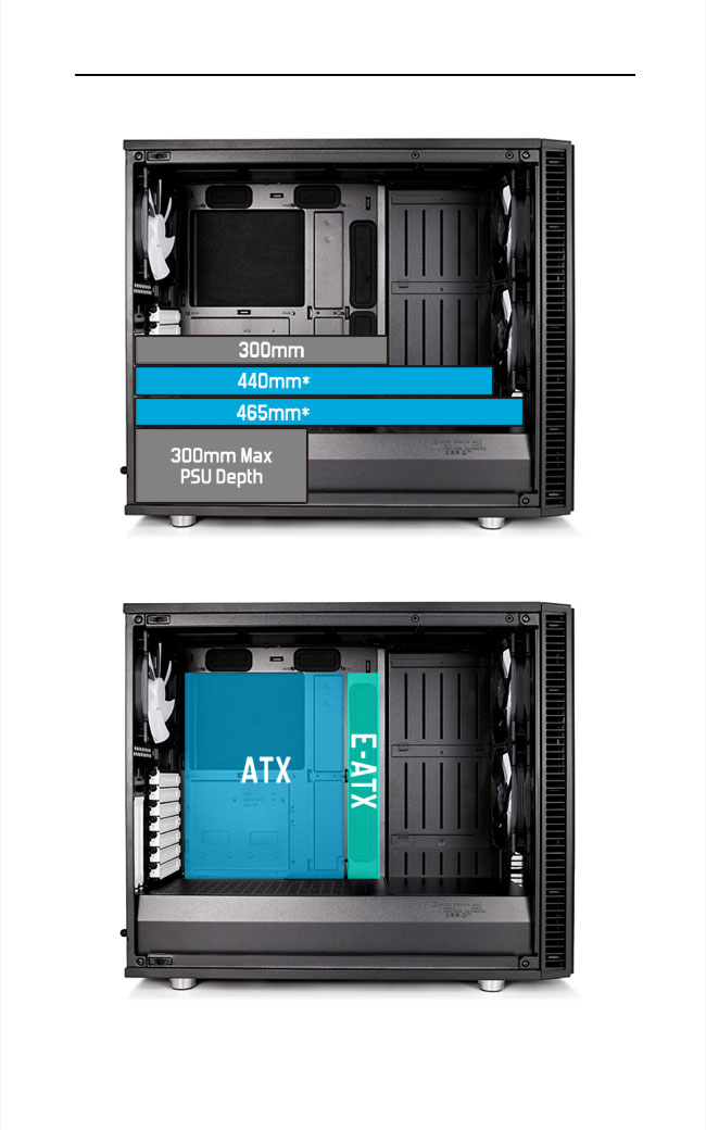 【Fractal Design】 Define S2 TG 永夜黑 鋼化玻璃透側電腦機殼