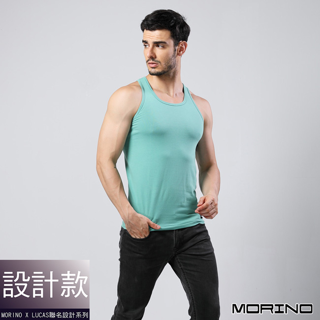 男內衣 設計師聯名-經典素色運動背心(超值3入組)MORINOxLUCAS