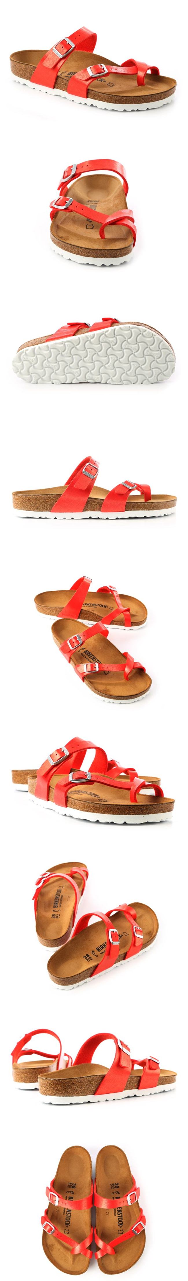 勃肯BIRKENSTOCK 1008840。MAYARI馬亞里 夾腳拖鞋(紅)