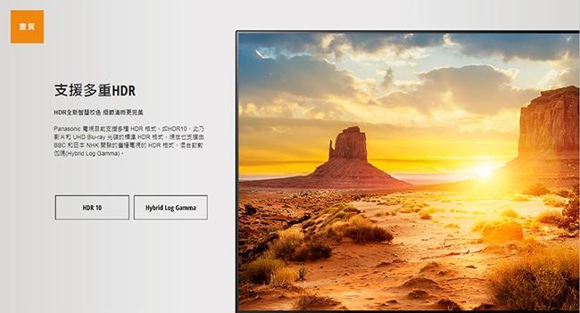 Panasonic國際牌 55吋 4K HDR 液晶顯示器+視訊盒 TH-55GX600W