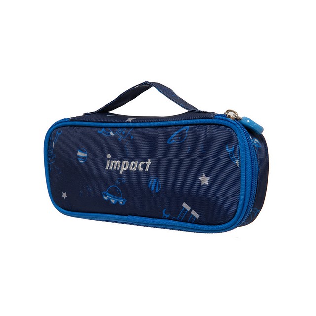 【IMPACT】機器人筆袋-深藍色 IM00L07NY