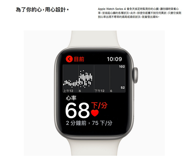 Apple Watch Series 4 GPS 44mm 太空灰鋁金屬錶殼黑色運動型錶帶