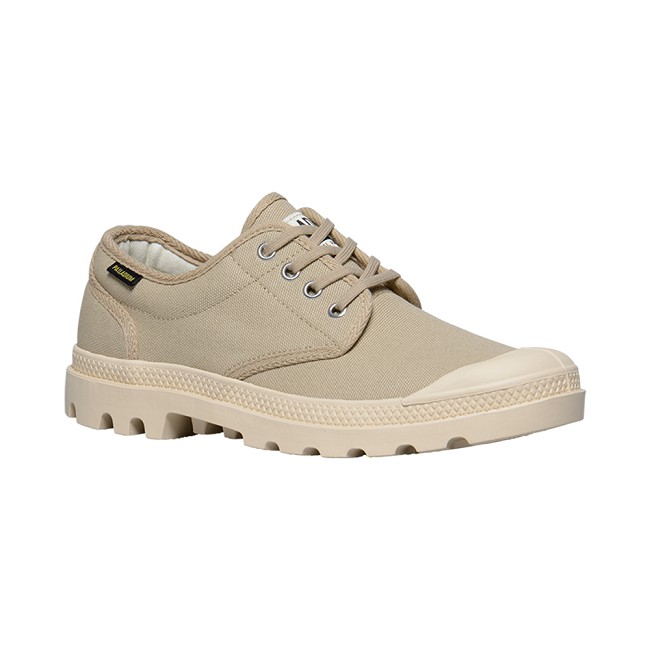 Palladium Pampa OX ORIGINALE帆布鞋-女-卡其