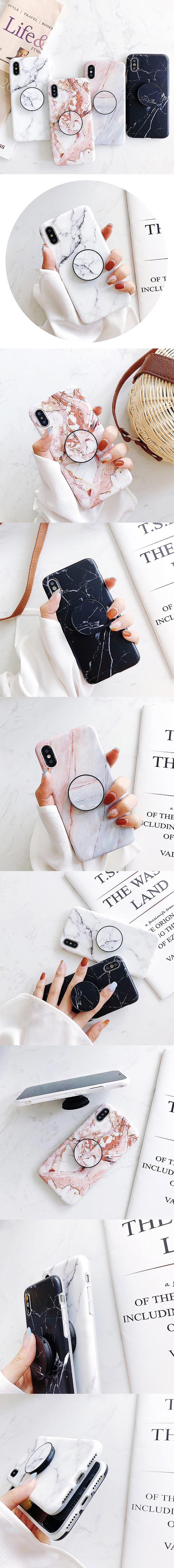 【TOYSELECT】iPhone X/Xs INS大理石氣囊支架手機殼