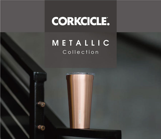 CORKCICLE 酷仕客Metallic系列三層不鏽鋼寬口保溫杯470ml(兩色可選)