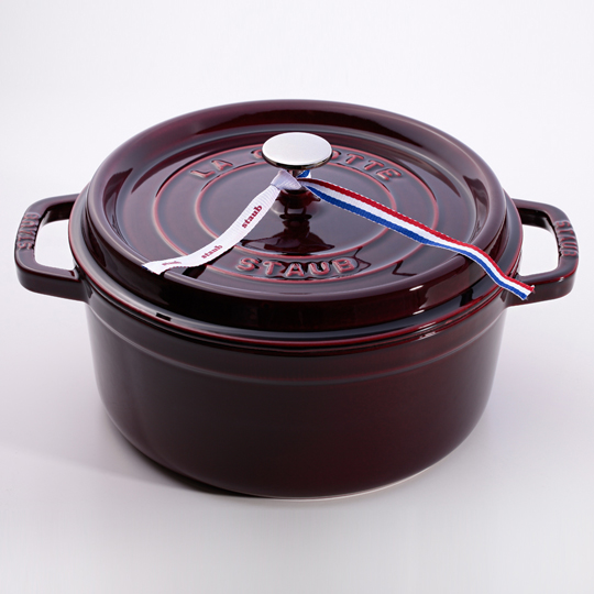 Staub 圓形琺瑯鑄鐵鍋 24cm 3.8L 石榴紅