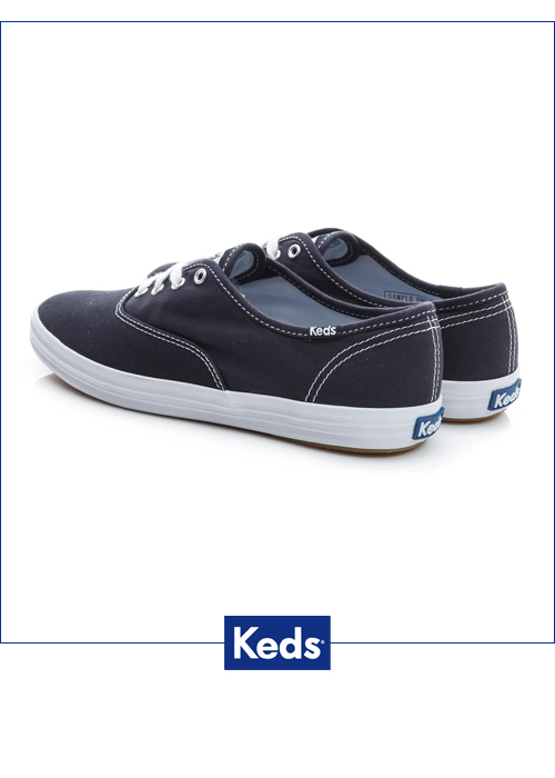 Keds 品牌經典綁帶休閒鞋-藍色