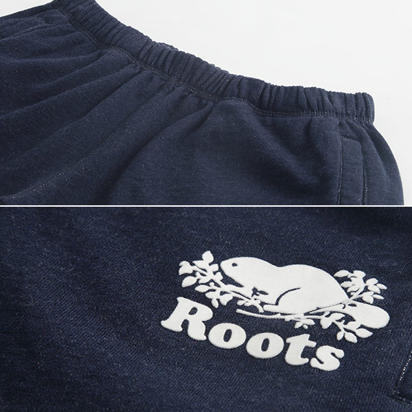 Roots -女裝- 經典海狸休閒短褲 - 藍