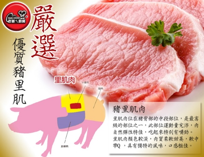 老爸ㄟ廚房 黑胡椒豬肉片(1000g/盒，20片/盒，共一盒)