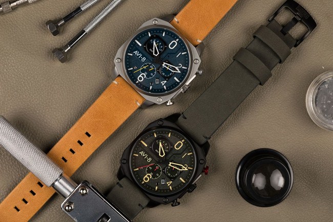 AVI-8 飛行錶 Hawker Hunter 帥氣手錶 - 綠/45mm