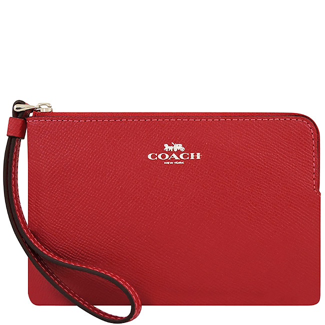 【平均一件$944】COACH 紅色大C PVC手拿包+紅色防刮皮革手拿包