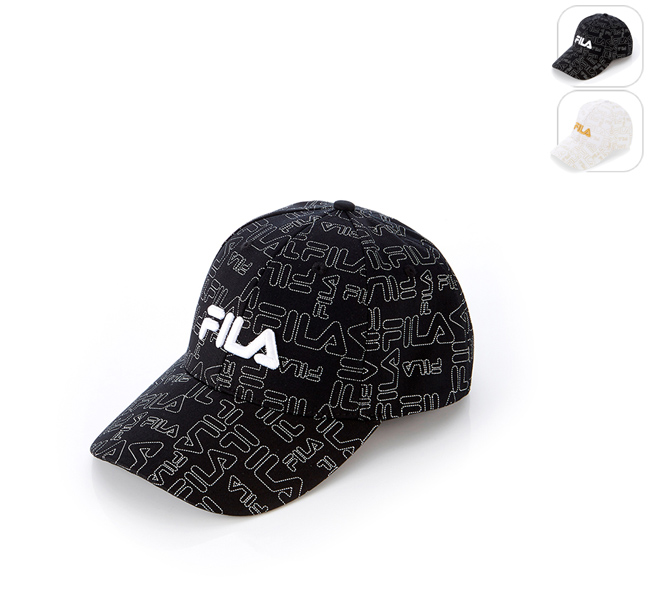 FILA 時尚 LOGO 帽-黑 HTT-1101-BK