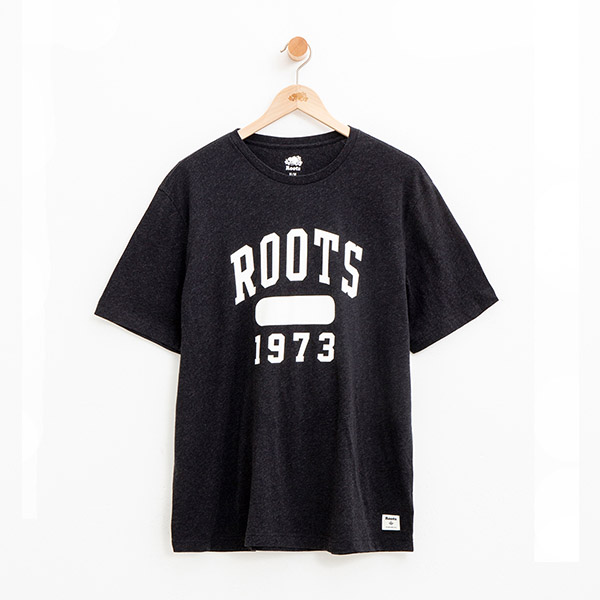 男裝Roots 1973短袖T恤-黑