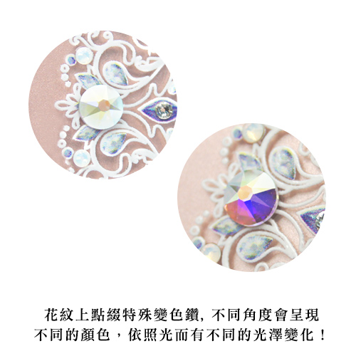 apbs iPhone XS / X 施華彩鑽防震雙料手機殼-天使心