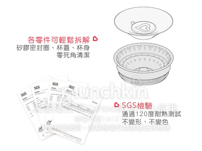 munchkin滿趣健-360度防漏杯+零食杯(顏色隨機出貨)