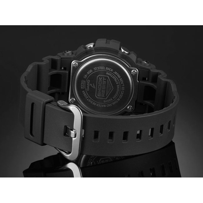 G-SHOCK 絕對強悍輕薄3D雙顯運動錶(GA-800-1A)-黑/48.6mm