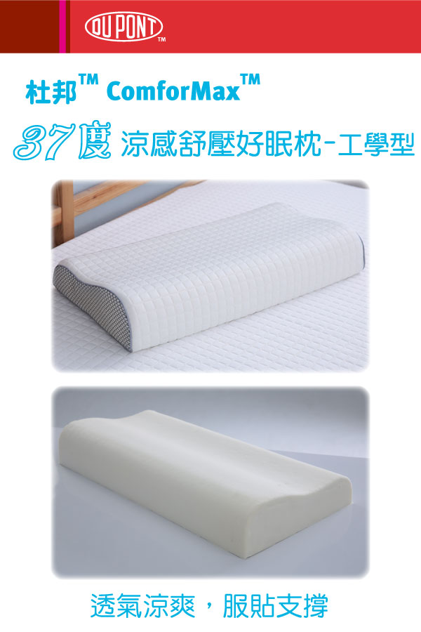 EVERSOFT 美國 杜邦™ 人體工學型 記憶枕 60x30x7~9cm (一入)