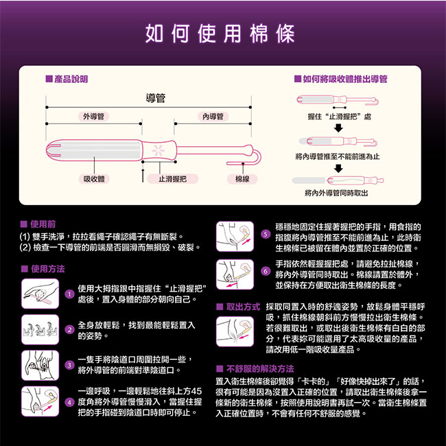 靠得住 導管式衛生棉條一般型 8支/盒