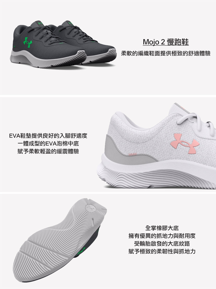 UNDER ARMOUR】UA 男Mojo 2 慢跑鞋3024134-113 | 慢跑鞋| Yahoo奇摩