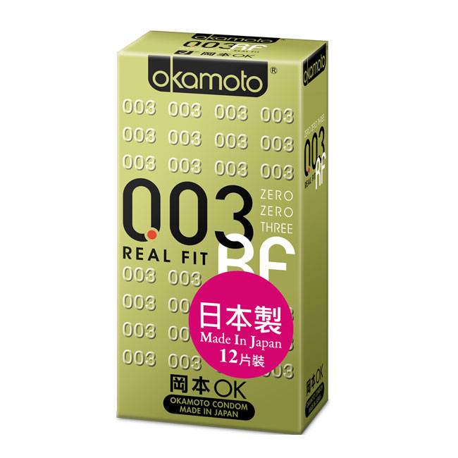 okamoto岡本-003RF極薄貼身保險套(12入)