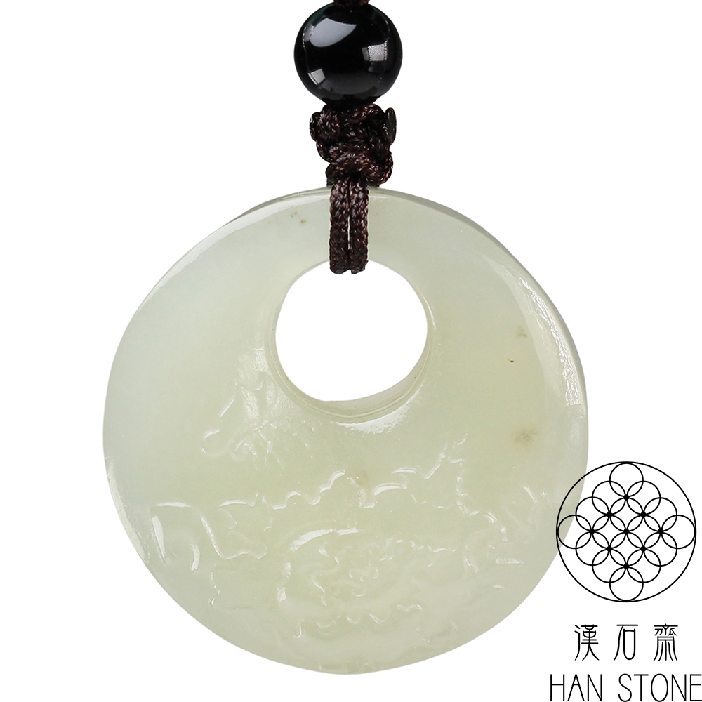 中国美術 白玉 刻 腕環 径(外)φ8cm(HA377)アンティーク