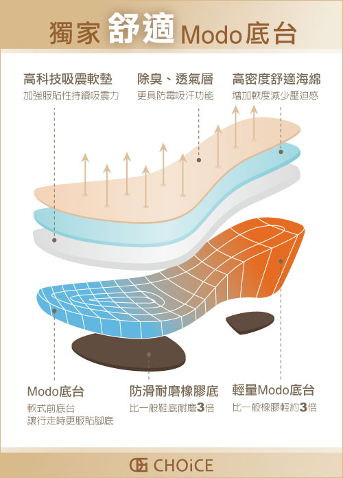 CHOiCE Q軟舒適優雅 抓皺牛皮水鑽坡跟鞋-黑色