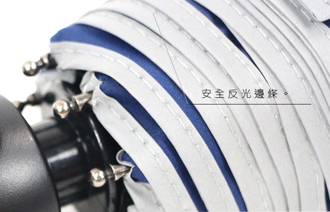 【雨傘王-終身免費維修】23吋奈米防潑水安全自動傘-淺藍