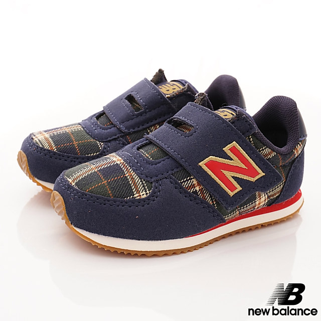 NewBalance 220格紋運動款 GCI深藍(小童段)