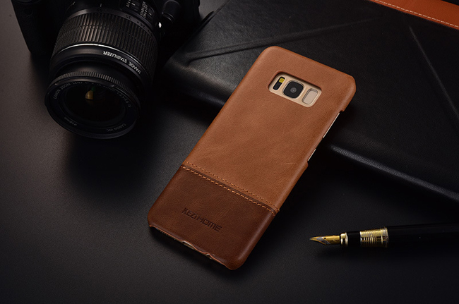 KEZiHOME 復古系列 Samsung S8 Plus 真皮背蓋手機殼