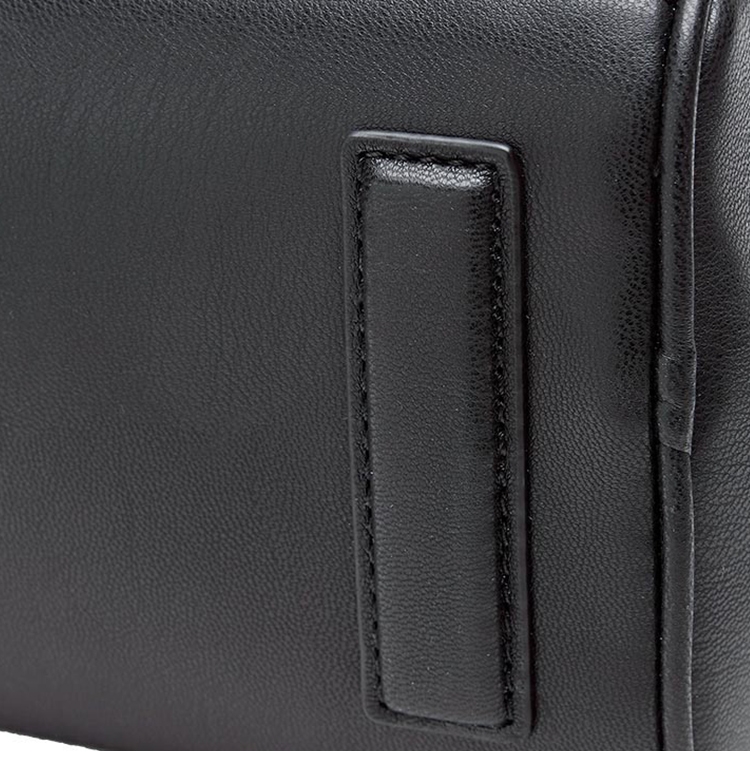 DKNY LOGO壓紋時尚斜背手提包 黑