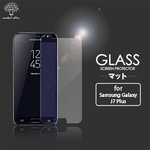 Metal-Slim Samsung Galaxy J7 Plus 9H鋼化玻璃保護貼