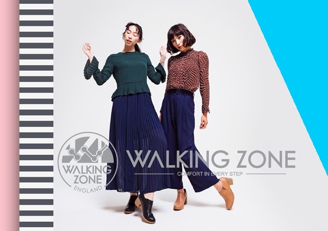 WALKING ZONE 流蘇拼接輕質鬆糕鞋 女鞋 - 白 (另有棕)