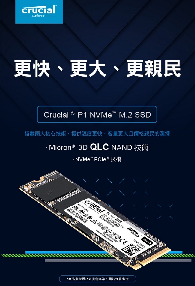 Micron Crucial P1 500GB SSD