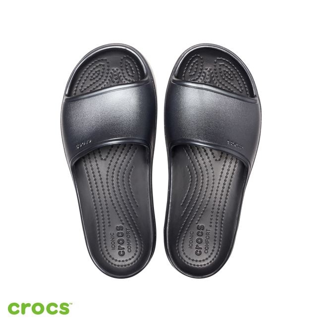 Crocs 卡駱馳 (中性鞋) 厚底卡駱班金屬涼拖 205913-002