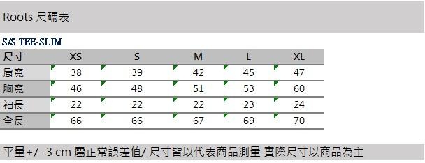 男裝Roots 休閒V領短袖T恤-藍