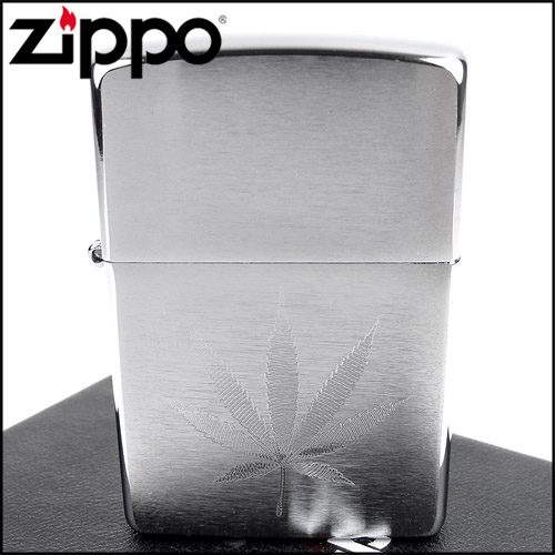 ZIPPO 美系~Leaf Design-大麻葉圖案自動雕刻打火機