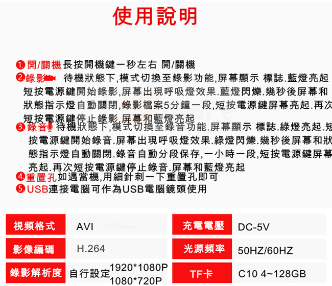 J-Smart 小霸王 1080P 汽/機車行車記錄器