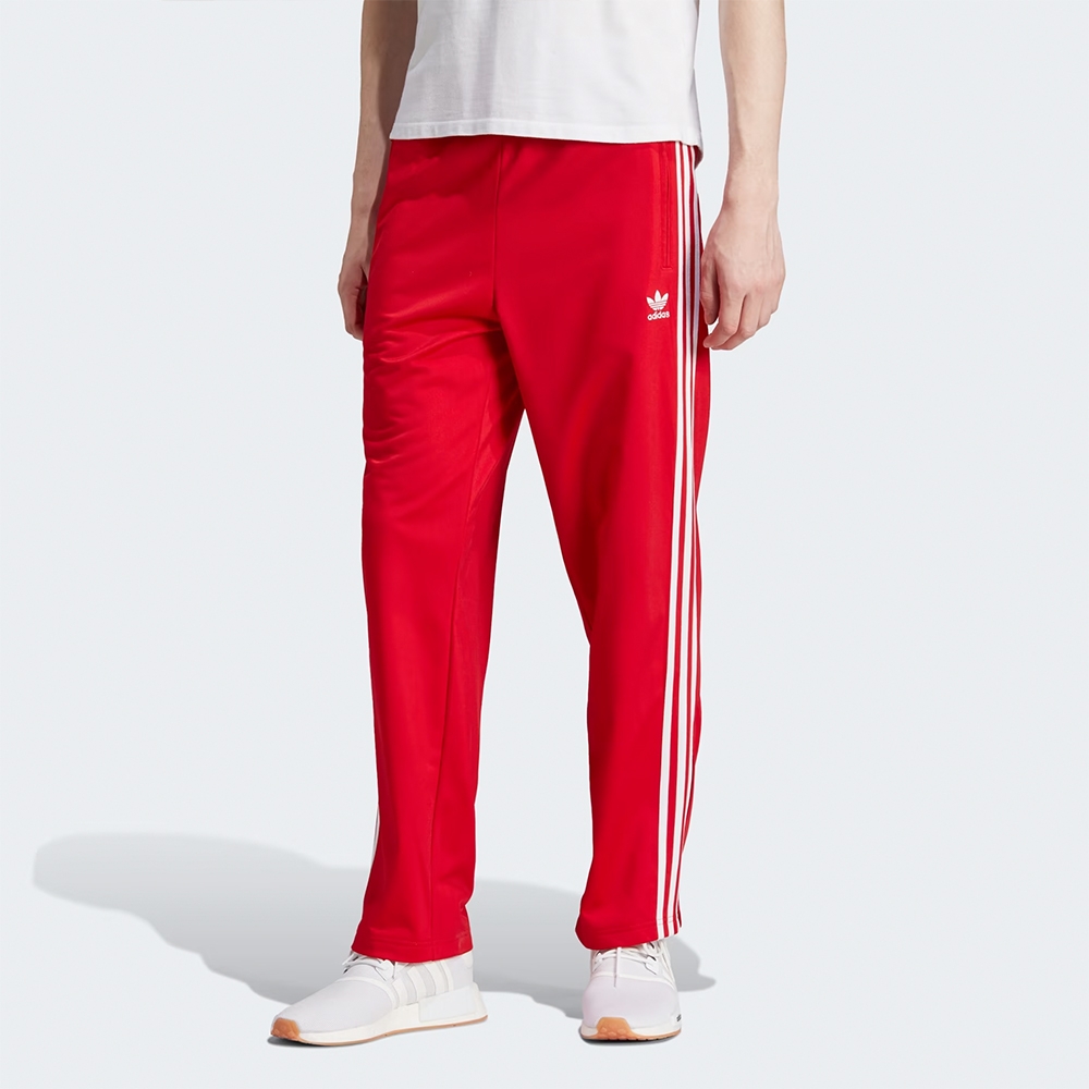 Adidas Originals 男款紅色三葉草基本款棉褲縮口休閒長褲IJ7057 