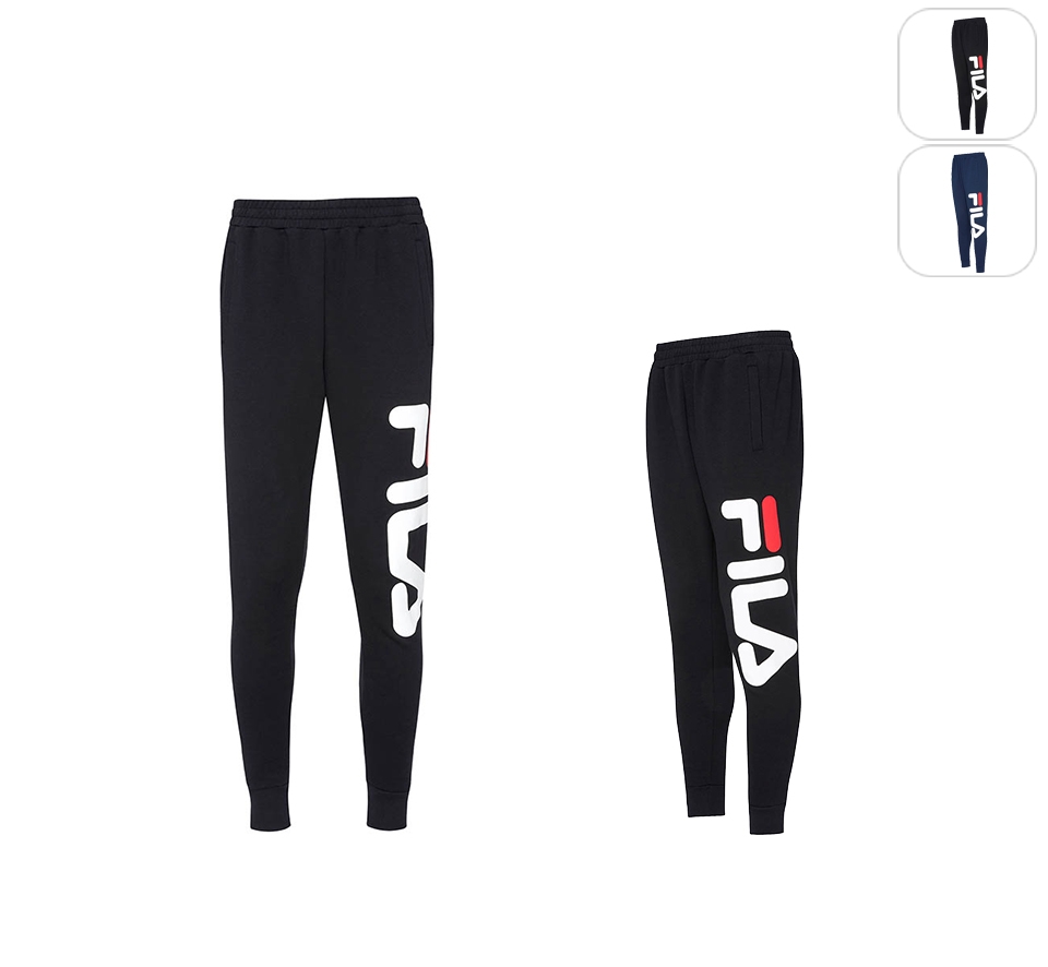 FILA #LINEA ITALIA 針織束口長褲-黑 1PNT-5412-BK