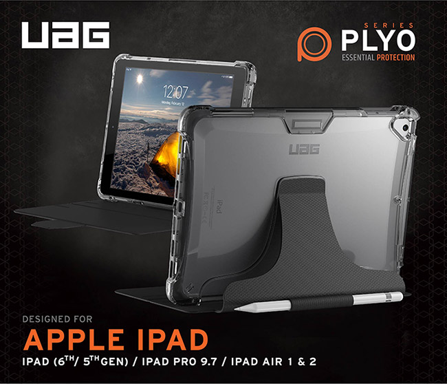 UAG iPad 9.7吋耐衝擊全透保護殻-透明