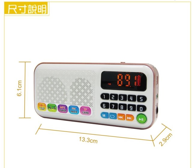 Dennys MP3/FM/SD雙插卡喇叭(MS-K288)