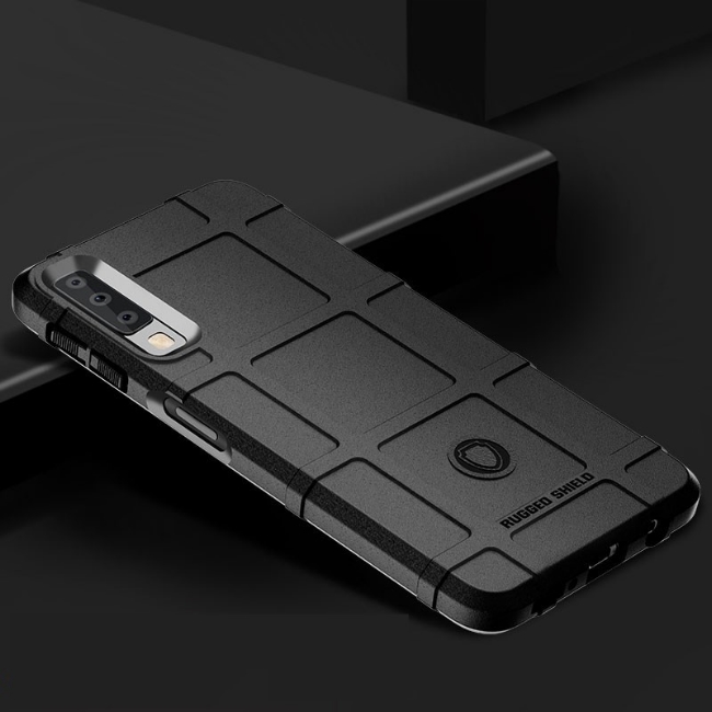 PKG 三星A9 2018 保護殼套-抗震防摔-高規防護盾-黑