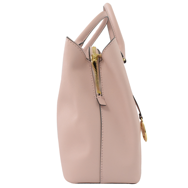 MICHAEL KORS SAVANNAH 防刮牛皮雙層兩用包(芭蕾粉/大)