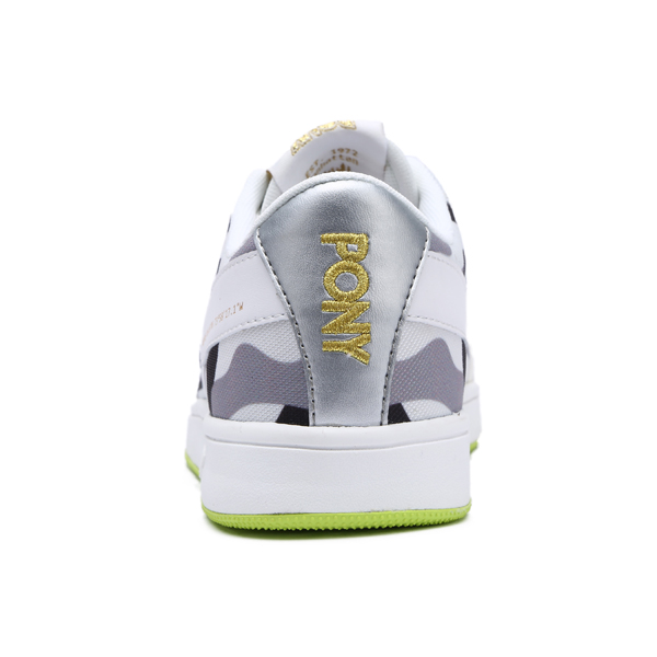 【PONY】SLAM DUNK EG系列-迷彩風格滑板鞋款-女-白