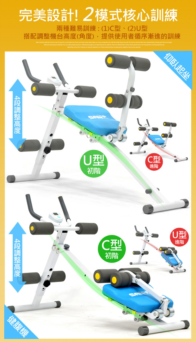 【SAN SPORTS】提臀健腹機+挺腰機