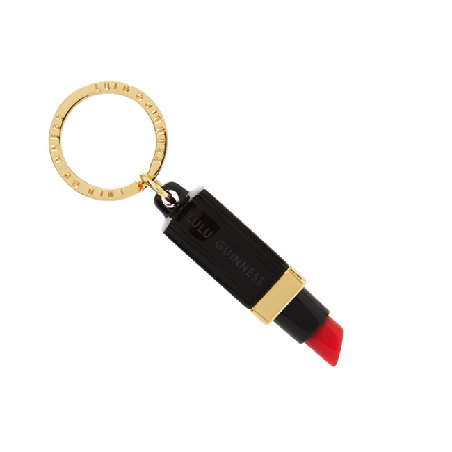 LULU GUINNESS LIPSTICK 鑰匙圈 (紅)